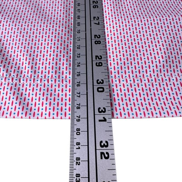 FootJoy Polo Shirt Men’s Medium Multi Geometric Stretch Short Sleeve Woodcrest - Picture 11 of 11